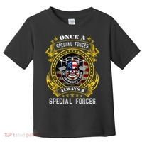 Special Forces De Oppresso Liber Green Beret Skull Toddler T-Shirt thumb 0