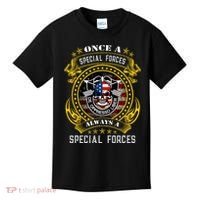 Special Forces De Oppresso Liber Green Beret Skull Kids T-Shirt thumb 0