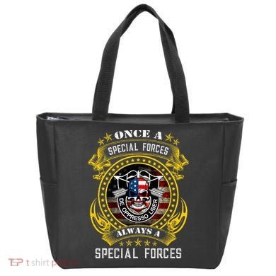 Special Forces De Oppresso Liber Green Beret Skull Tote Bag