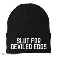 Slut For Deviled Eggs Funny Gag Gift christmas  Beanie thumb 0