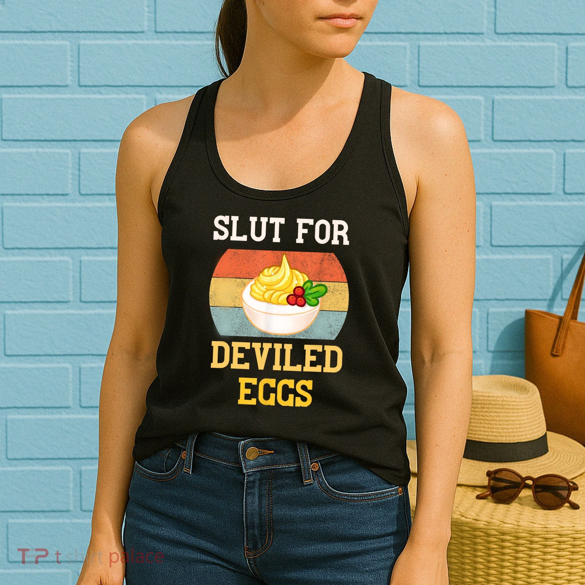 Slut For Deviled Eggs Women's Tank Top