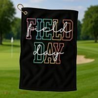 School Field Day Happy Field Day  Teacher Life Summer Golf Towel thumb 1