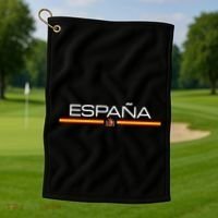 Spain Flag EspañA Athletic Sports Jersey Style Golf Towel thumb 1