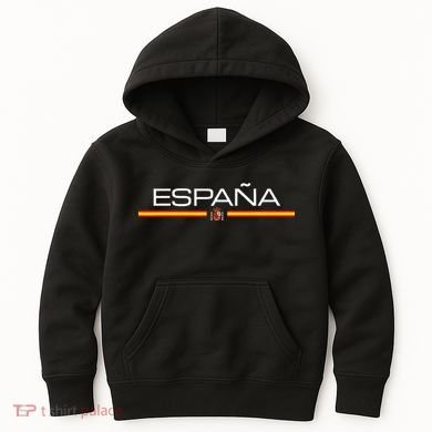 Spain Flag EspañA Athletic Sports Jersey Style Kids Hoodie