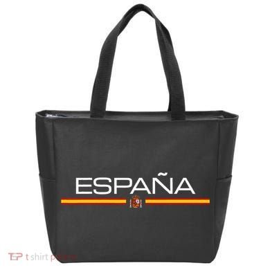 Spain Flag EspañA Athletic Sports Jersey Style Tote Bag
