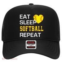 Softball Funny Eat Sleep Softball Repeat Softball Gift Hat thumb 0