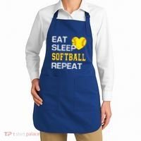 Softball Funny Eat Sleep Softball Repeat Softball Gift Apron thumb 2