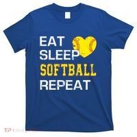 Softball Funny Eat Sleep Softball Repeat Softball Gift T-Shirt thumb 0