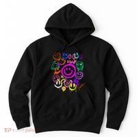 Smile Face Emoticons Fun Vivid Graffiti Smileys Graphic Hoodie thumb 0
