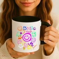 Smile Face Emoticons Fun Vivid Graffiti Smileys Graphic Coffee Mug thumb 3