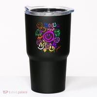 Smile Face Emoticons Fun Vivid Graffiti Smileys Graphic Tumbler thumb 0