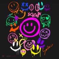Smile Face Emoticons Fun Vivid Graffiti Smileys Graphic Baby Bodysuit thumb 2