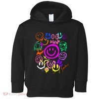 Smile Face Emoticons Fun Vivid Graffiti Smileys Graphic Toddler Hoodie thumb 0
