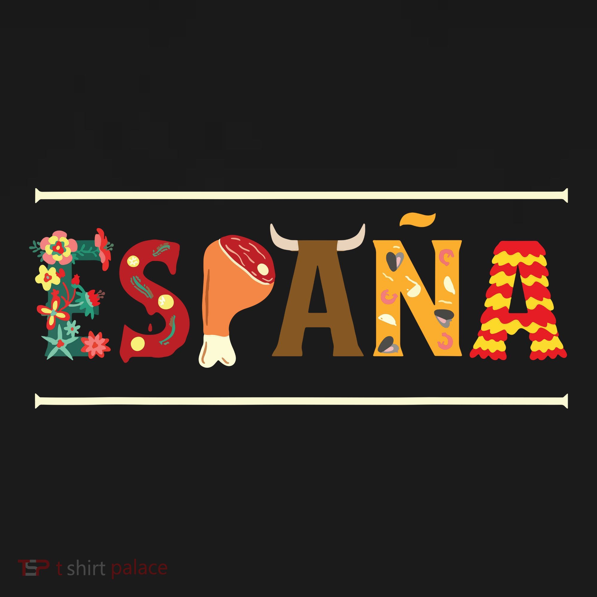Spanish Fiesta Espana Bull Spanish Flower Spain Flag Spain Coaster
