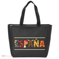 Spanish Fiesta Espana Bull Spanish Flower Spain Flag Spain Tote Bag thumb 0