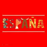Spanish Fiesta Espana Bull Spanish Flower Spain Flag Spain Santa Hat thumb 1