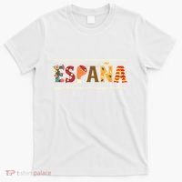 Spanish Fiesta Espana Bull Spanish Flower Spain Flag Spain T-Shirt thumb 0