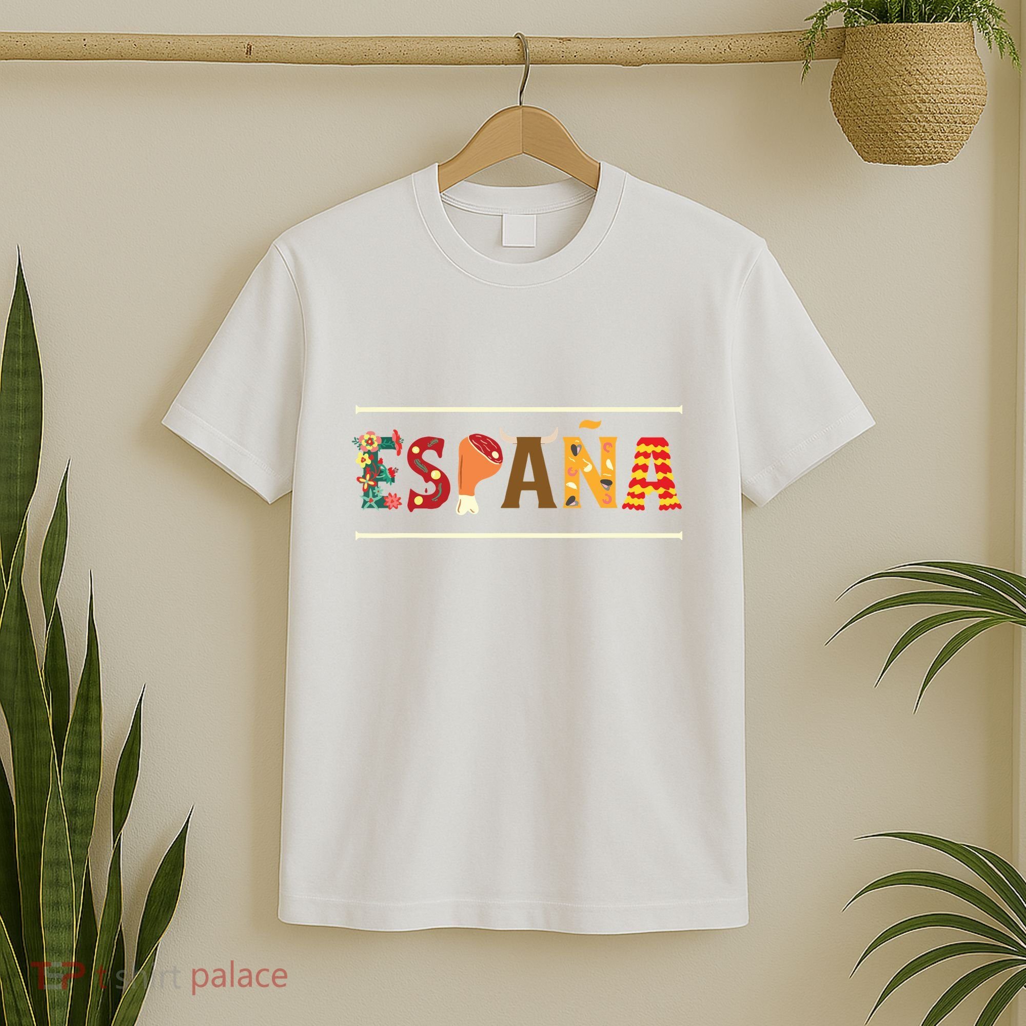 Spanish Fiesta Espana Bull Spanish Flower Spain Flag Spain T-Shirt