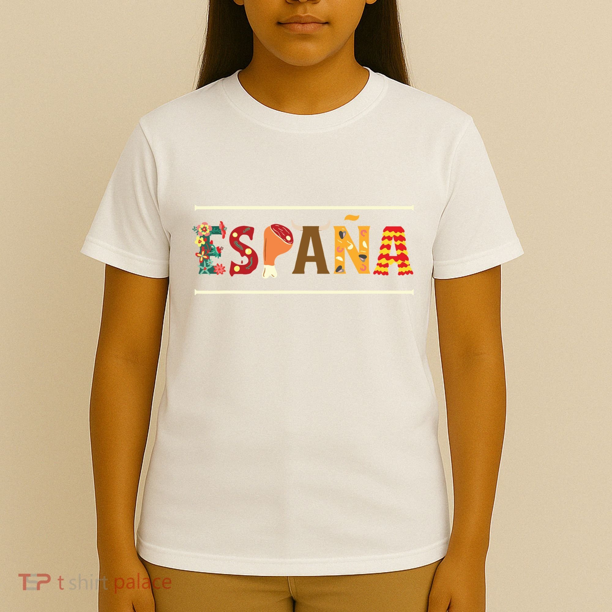 Spanish Fiesta Espana Bull Spanish Flower Spain Flag Spain T-Shirt