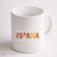 Spanish Fiesta Espana Bull Spanish Flower Spain Flag Spain Coffee Mug thumb 1