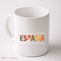 Spanish Fiesta Espana Bull Spanish Flower Spain Flag Spain Coffee Mug thumb 0