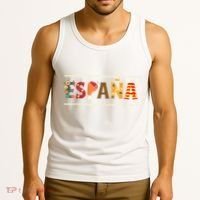 Spanish Fiesta Espana Bull Spanish Flower Spain Flag Spain Tank Top thumb 3