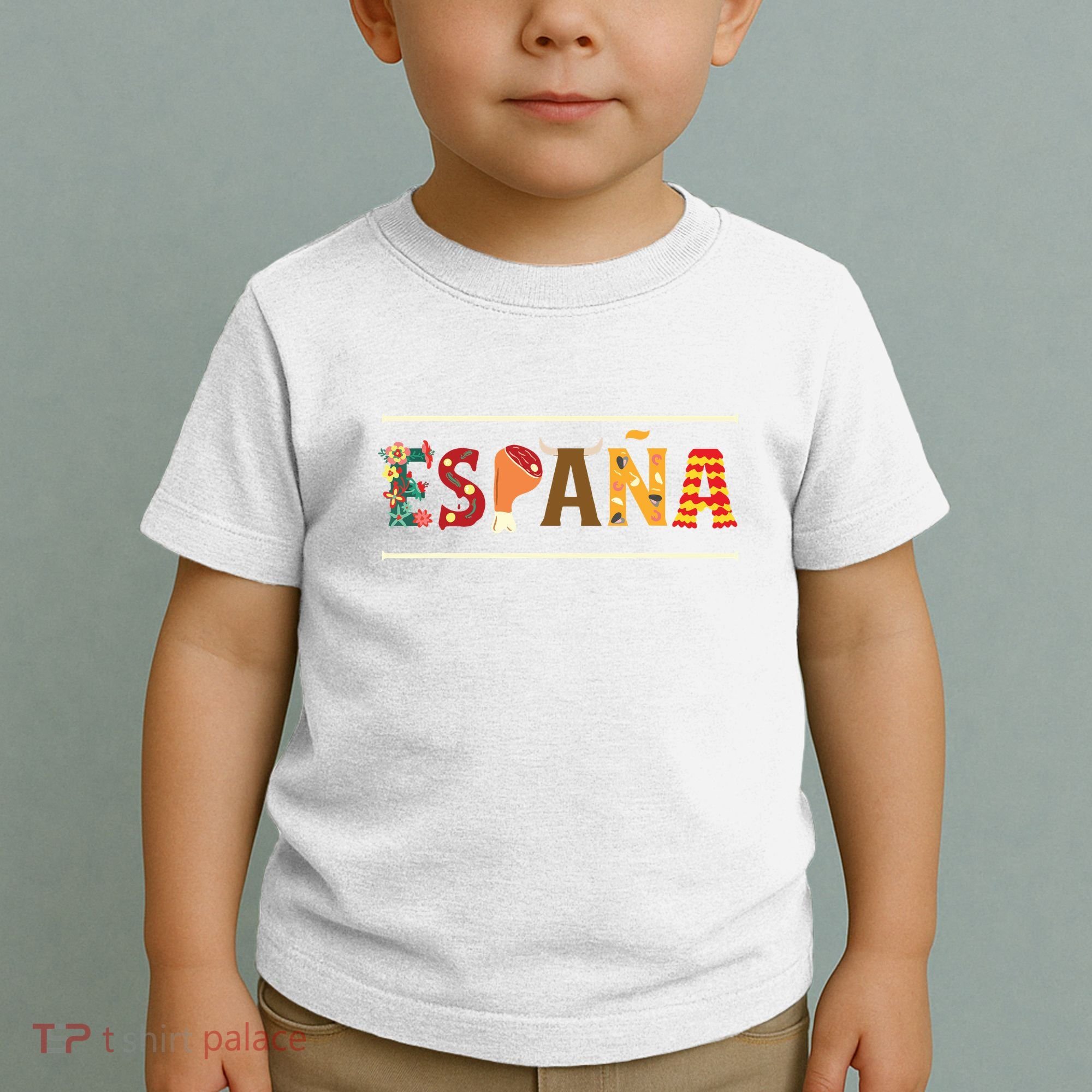 Spanish Fiesta Espana Bull Spanish Flower Spain Flag Spain Toddler T-Shirt
