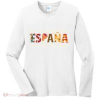 Spanish Fiesta Espana Bull Spanish Flower Spain Flag Spain Women's Long Sleeve Shirt thumb 0