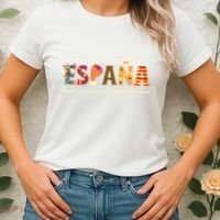 Spanish Fiesta Espana Bull Spanish Flower Spain Flag Spain Women's T-Shirt thumb 2