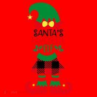 Santa's Favorite Elf Cute Christmas Holiday Santa Hat thumb 1