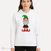 Santa's Favorite Elf Cute Christmas Holiday Hoodie thumb 5