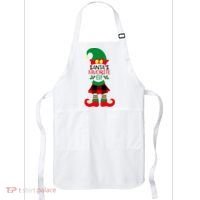 Santa's Favorite Elf Cute Christmas Holiday Apron thumb 0