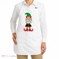 Santa's Favorite Elf Cute Christmas Holiday Apron thumb 2