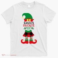 Santa's Favorite Elf Cute Christmas Holiday T-Shirt thumb 0
