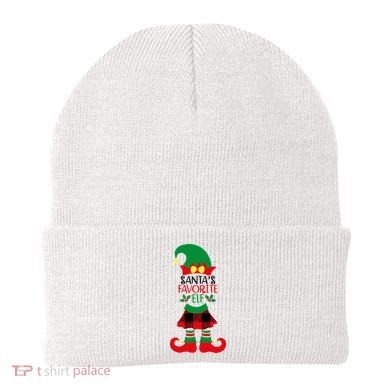 Santa's Favorite Elf Cute Christmas Holiday Beanie