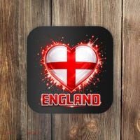 Soccer Football England Heart World Fan Coaster thumb 0