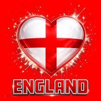 Soccer Football England Heart World Fan Santa Hat thumb 1