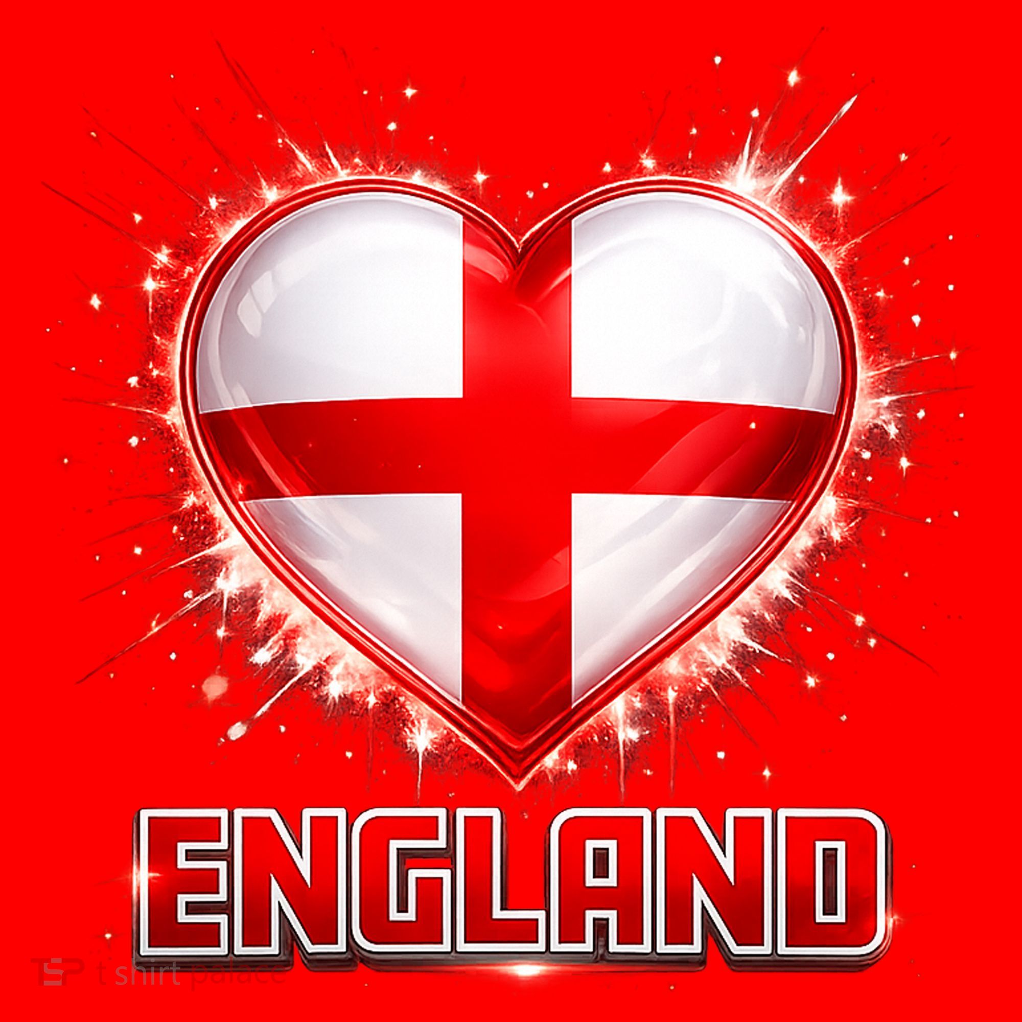 Soccer Football England Heart World Fan Santa Hat