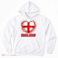 Soccer Football England Heart World Fan Hoodie thumb 0