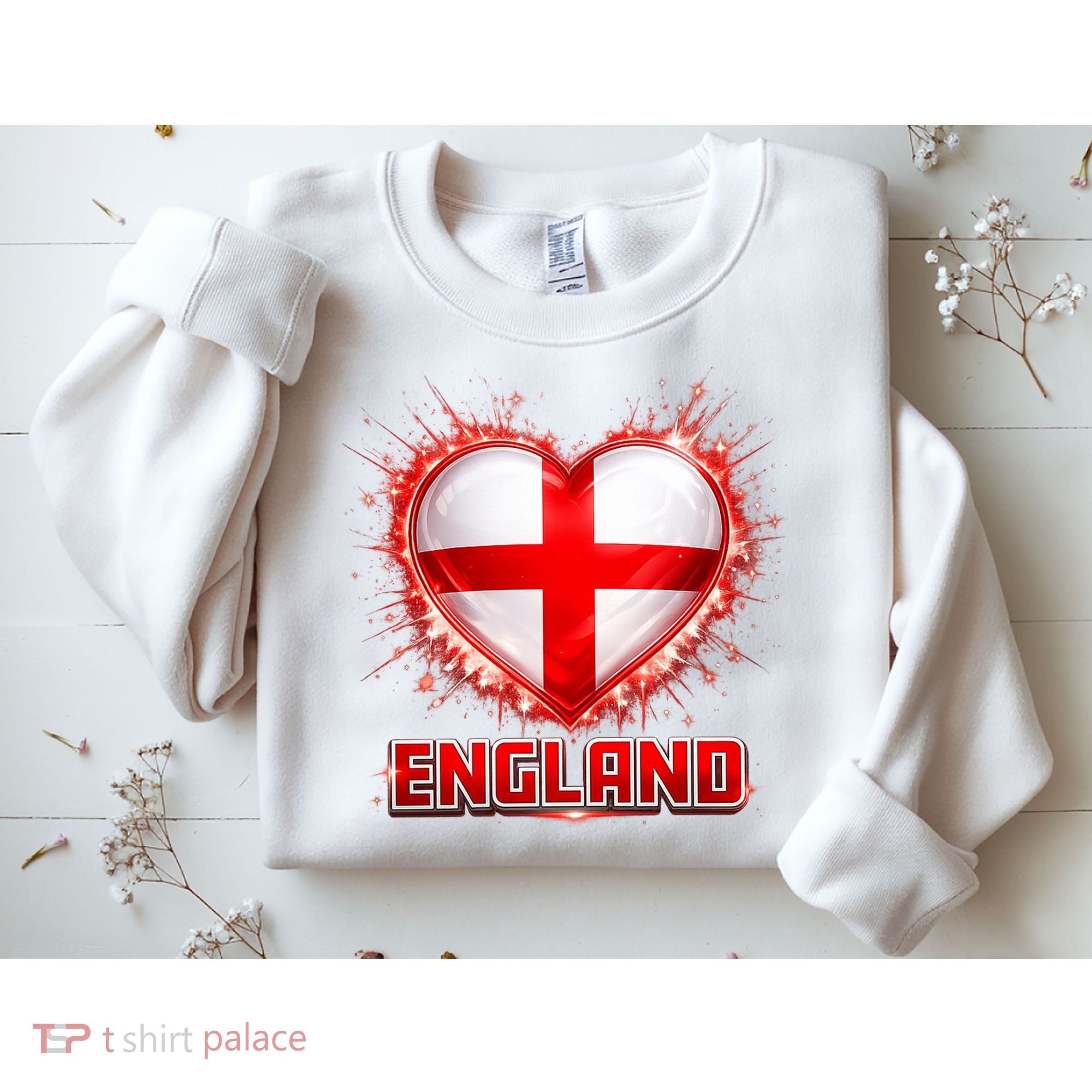 Soccer Football England Heart World Fan Sweatshirt