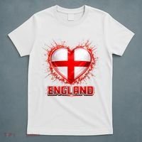 Soccer Football England Heart World Fan T-Shirt thumb 5
