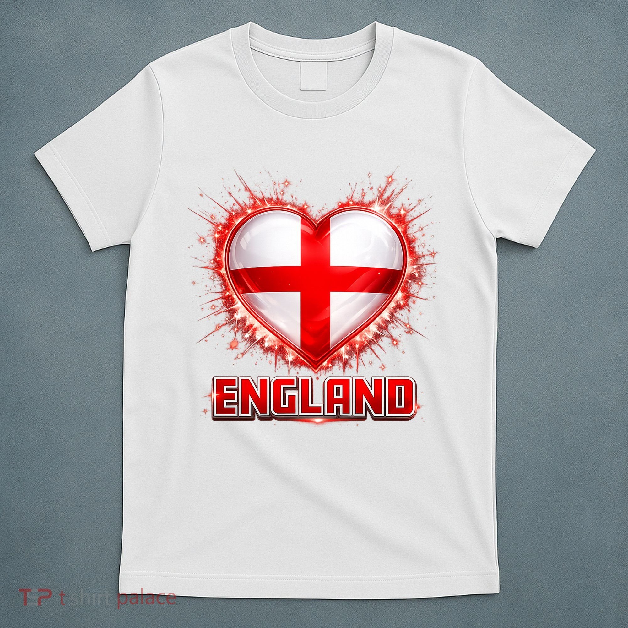 Soccer Football England Heart World Fan T-Shirt