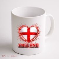 Soccer Football England Heart World Fan Coffee Mug thumb 1