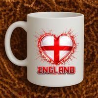 Soccer Football England Heart World Fan Coffee Mug thumb 2