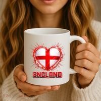 Soccer Football England Heart World Fan Coffee Mug thumb 3