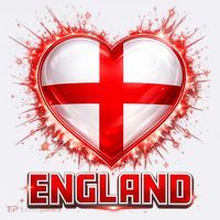 Soccer Football England Heart World Fan Women's Hoodie thumb 2