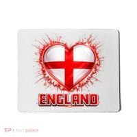 Soccer Football England Heart World Fan Mousepad thumb 0