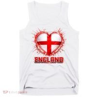 Soccer Football England Heart World Fan Tank Top thumb 0