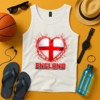 Soccer Football England Heart World Fan Tank Top thumb 4