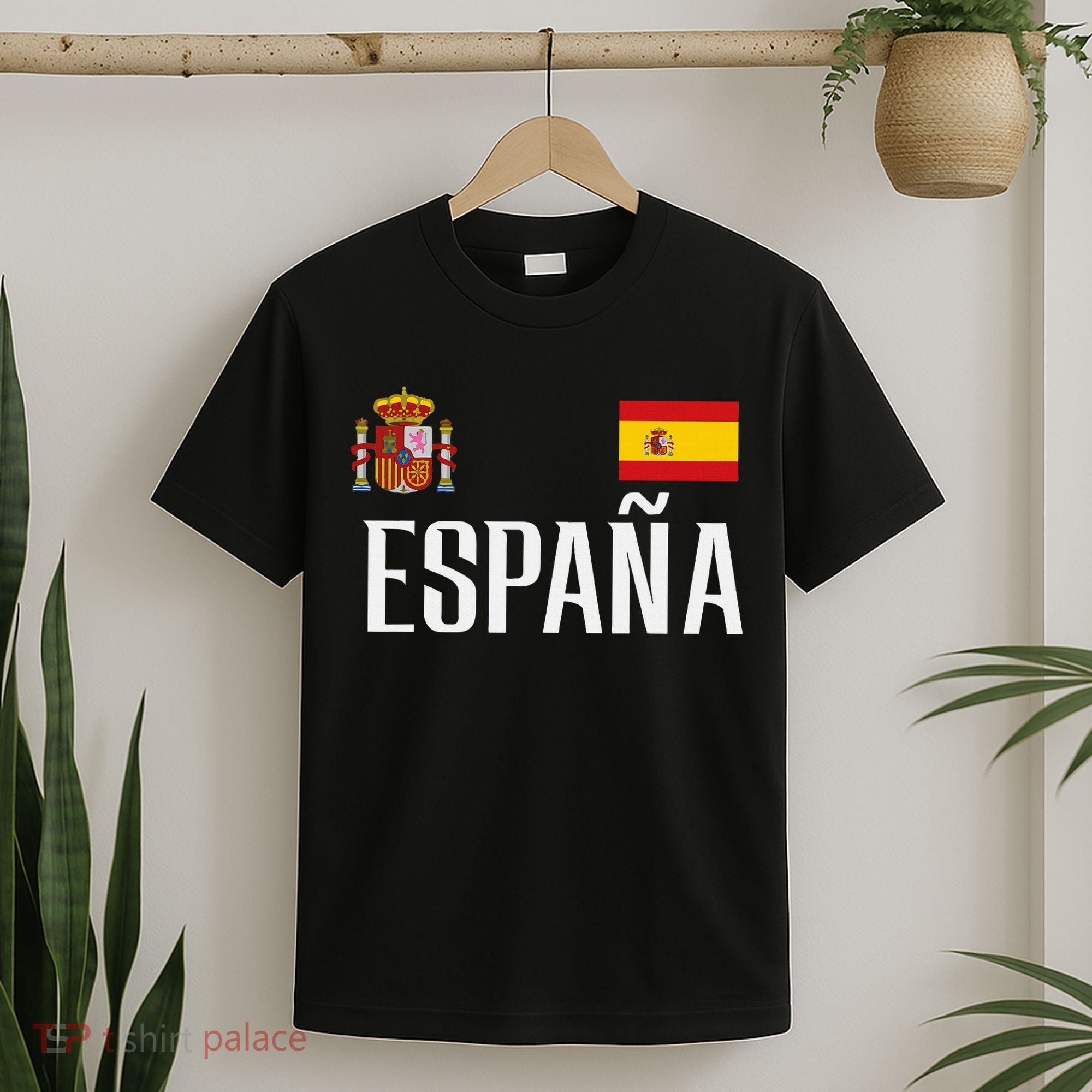 Spain Flag Espana Football Soccer Fan T-Shirt